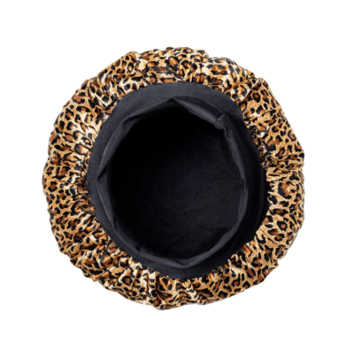 Cheetah tgin Slip Free Satin Bonnet