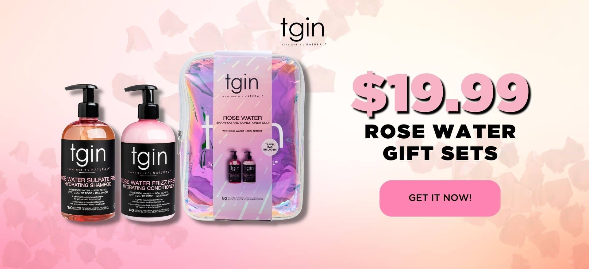 tgin thank god its natural rose water gifting gift set low porosity natural hair growth 